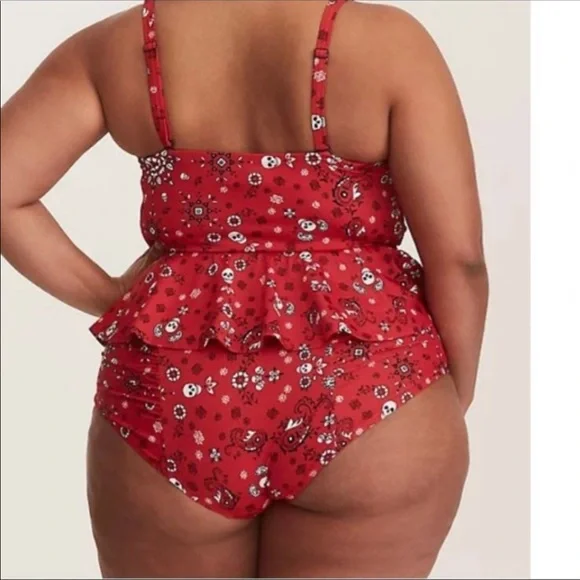 Torrid skull paisley midkini swimsuit - Picture 5 of 13